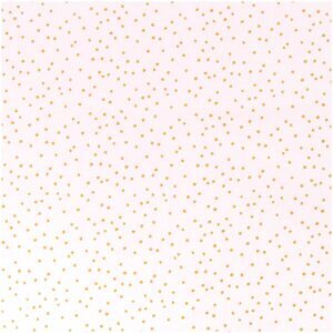 rico design - Druckstoff - Rosa Punkte Gold