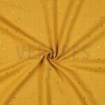 verhees-textiles-double-gauze-goldene-sprinkle-ocker-gold-1