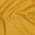 verhees textiles - Double Gauze - Goldene Sprinkle (ocker gold) verhees textiles - Double Gauze - Goldene Sprinkle (ocker gold)