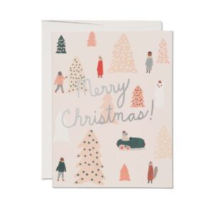 RedCap - Klappkarte - Pink Trees