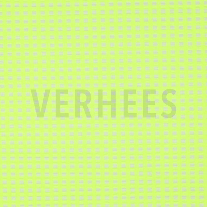 verhees textiles - Cotton Yarn Dyed Neon Checks - Yellow verhees textiles - Cotton Yarn Dyed Neon Checks - Yellow