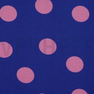 verhees textiles - Flanell - Polka Dots - Cobalt