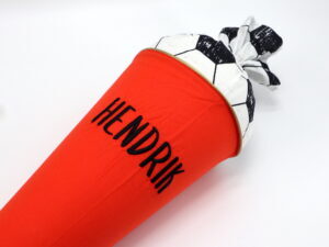 Schultüte "Fußball rot"- mit Namen