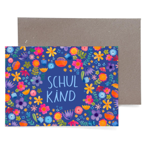 Frau Ottilie - Grußkarte zur Einschulung *Schulkind*