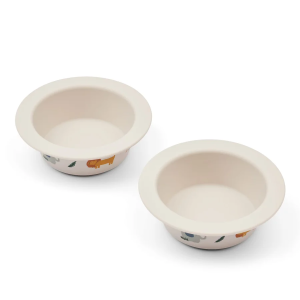 Liewood - Peony Printed Suction Bowl 2-Pack (Set)