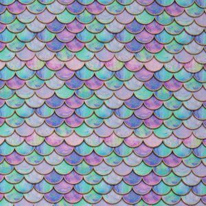 Swafing - Mermaid Baumwolle - Schuppen bunt