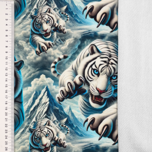 Textile Center BV - French Terry Digital Printed Danger Zone - Eistiger