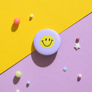 Ava&Yves - Button Smile - flieder