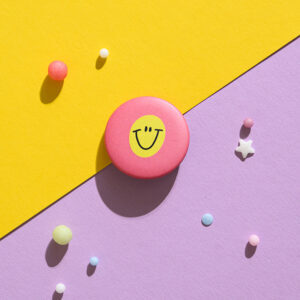 Ava&Yves - Button Smile - rosa