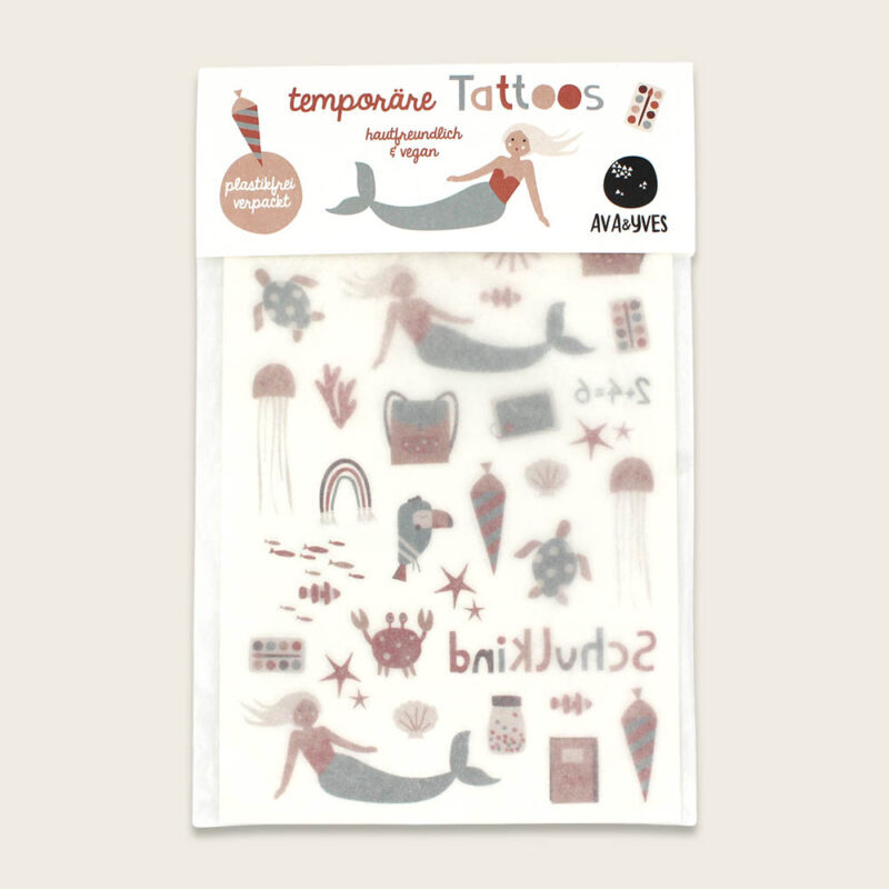 Ava&Yves - Kindertattoo-Set Schulkind mit Glitzereffekt "Under The Sea" Ava&Yves - Kindertattoo-Set Schulkind mit Glitzereffekt "Under The Sea"