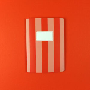 Ava&Yves - Notizheft Streifen orange/apricot