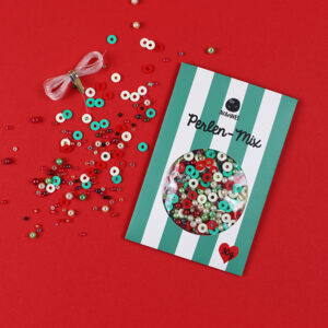 Ava&Yves - Perlenset rot/mint