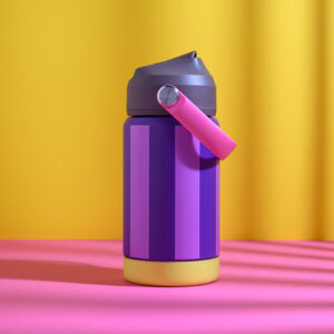 Ava&Yves - Trinkflasche (Stripes - lila/flieder)