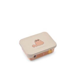 Liewood - Ako Tritan Snack Box (Cats and Dogs / Sandy)