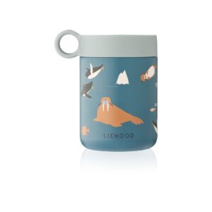 Liewood - Kiani Printed Food Jar (Arctic Sea / Ocean view)