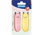 stylex - Mini-Textmarker Katze - 2 Stück (rosa/gelb)