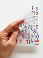 halfbird - Bügelbilder randlos "Zahlen BUNT"