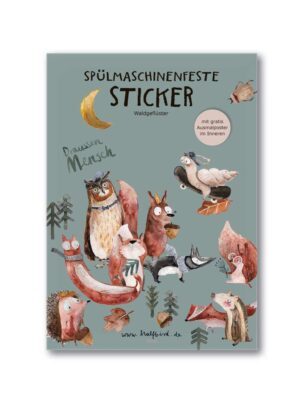 halfbird - Spülmaschinenfeste Sticker "Waldgeflüster"