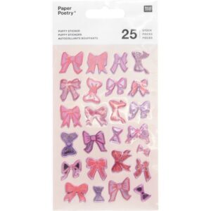 rico design - Puffy Sticker La Vie en Rose Schleifen