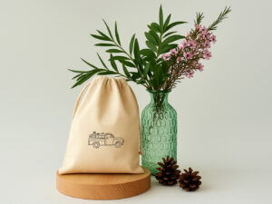 Geschenkbeutel "LottiBag" aus Stoff - Auto