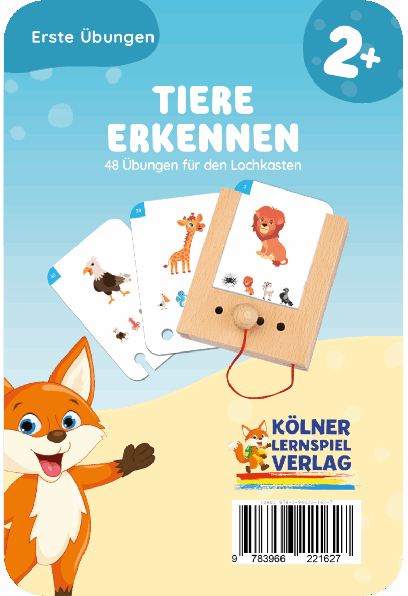 Kölner Lernspieverlag - Spiel Lochkasten (Erste Übungen - Tiere erkennen) Kölner Lernspieverlag - Spiel Lochkasten (Erste Übungen - Tiere erkennen)