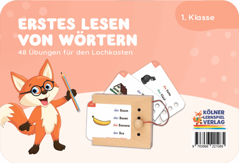 Kölner Lernspieverlag - Spiel Lochkasten (Erstes Lesen von Wörtern) Kölner Lernspieverlag - Spiel Lochkasten (Erstes Lesen von Wörtern)