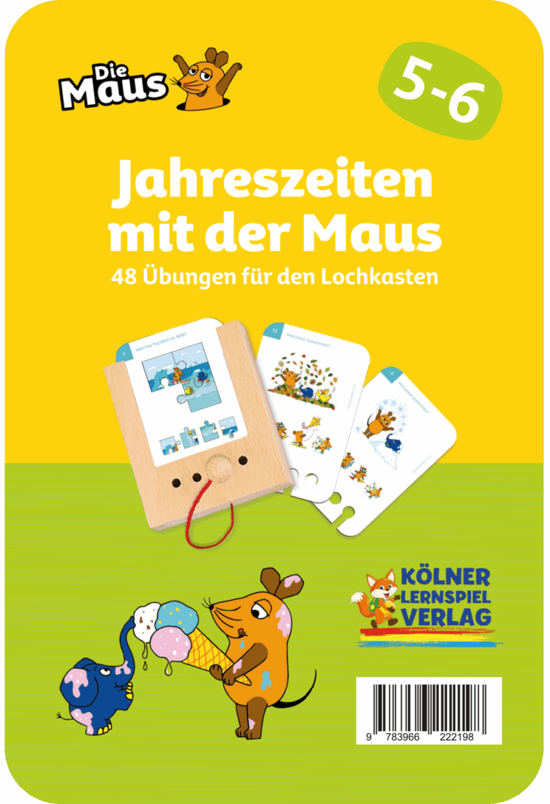 Kölner Lernspieverlag - Spiel Lochkasten (Jahreszeiten mit der Maus 5- 6) Kölner Lernspieverlag - Spiel Lochkasten (Jahreszeiten mit der Maus 5- 6)