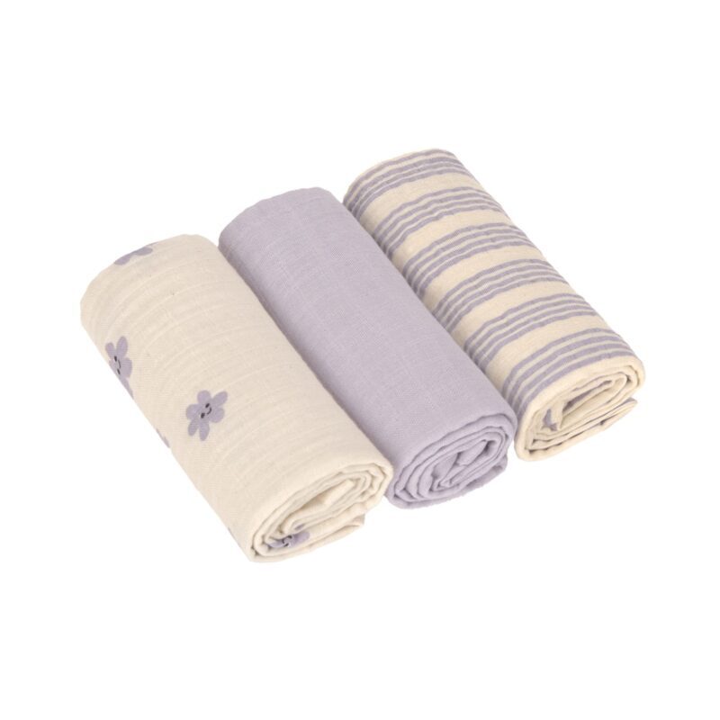 Lässig - Swaddle & Burp Blanket M 3 pcs Tiny Ream pastel Lässig - Swaddle & Burp Blanket M 3 pcs Tiny Ream pastel