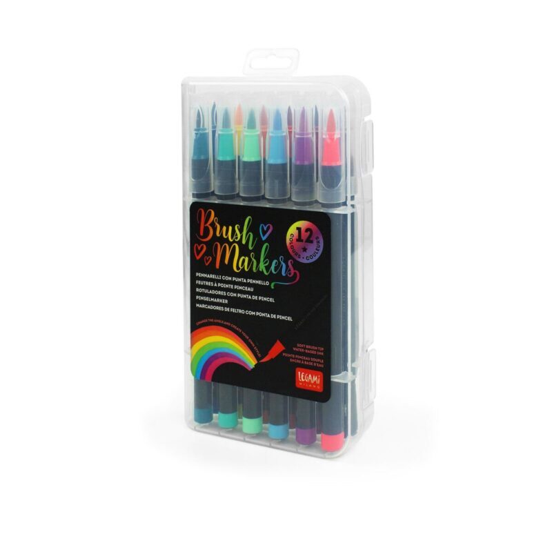 Legami - Set mit 12 Pinselstiften Bright Colours - Brush Markers