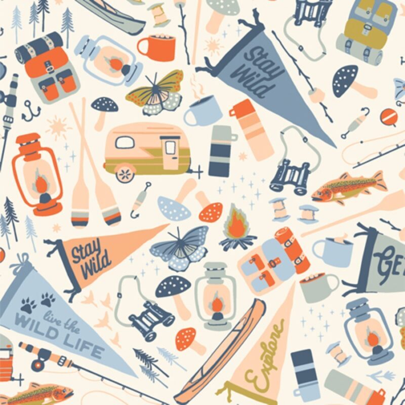 Art Gallery Fabrics - Happy Camper - Jamboree Art Gallery Fabrics - Happy Camper - Jamboree