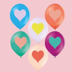 Ava&Yves - Ballonset Herzen bunt