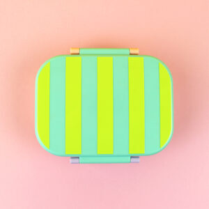 Ava&Yves - Brotdose/Lunchbox Streifen mint/gelb/apricot