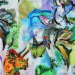 verhees textiles - Sweat Dinosaurier weiß verhees textiles - Sweat Dinosaurier weiß