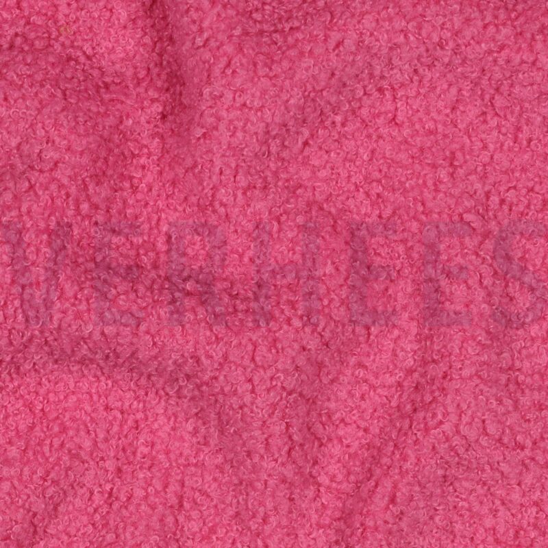 verhees textiles - Teddystoff / Fleece Neonpink