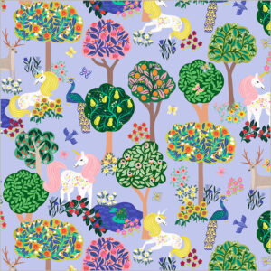 Windham Fabrics - Rainbow Vale - Enchanted Woods Sky